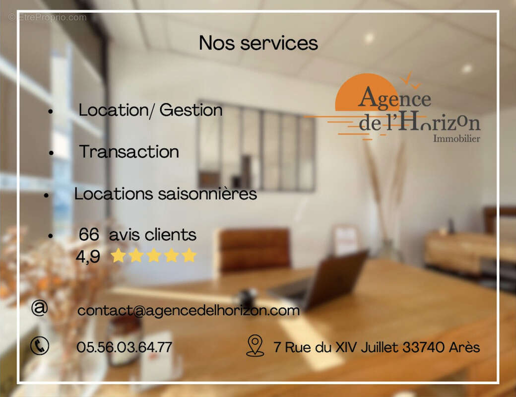 Appartement à LEGE-CAP-FERRET