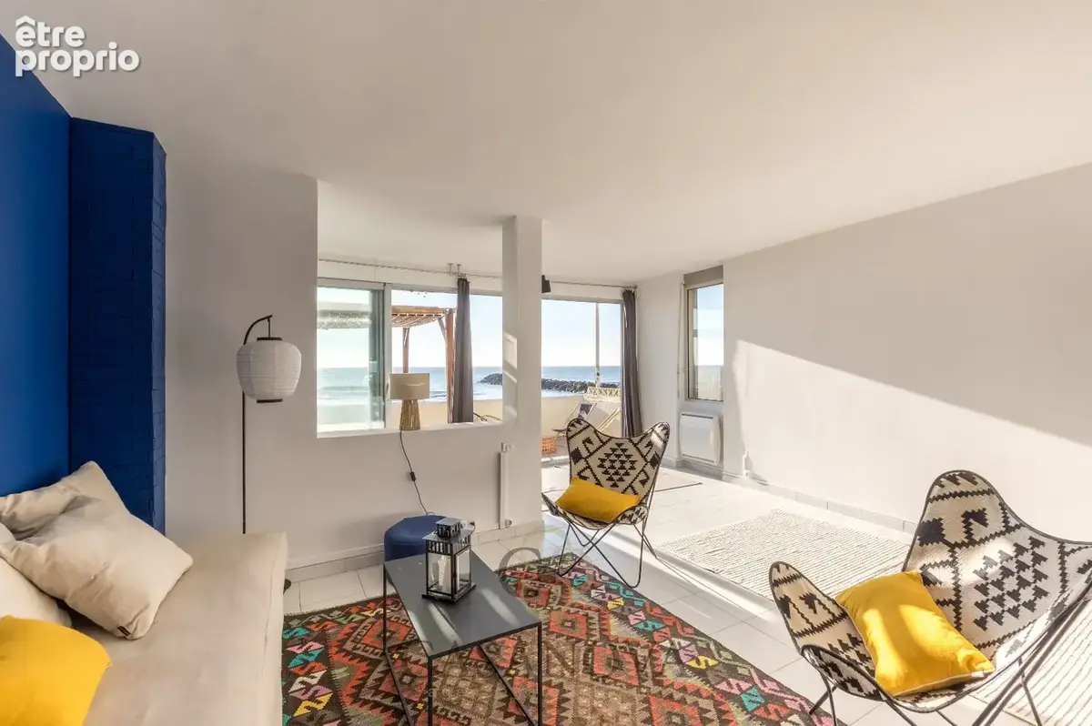 Appartement 60 m² vue mer Palavas-les-Flots  Rez-de-sable, terrasse 52 m², première ligne - photo 6