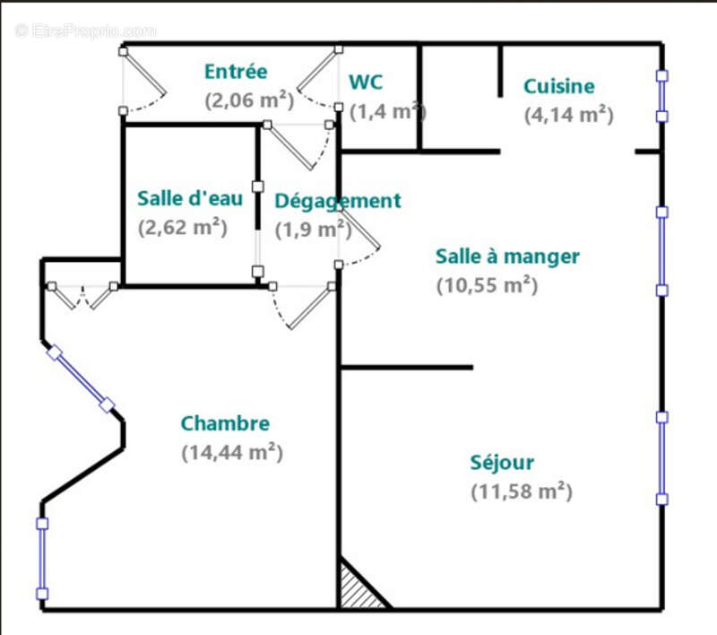 Appartement à PARIS-15E