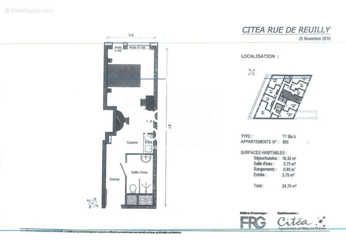 Appartement à PARIS-12E