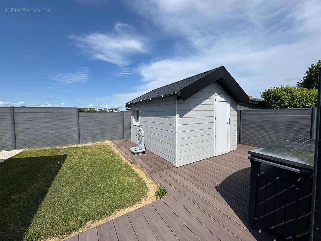 Terrain  400 m² avec beau mobil home  4 pièces + cabanon Guidel - photo 4