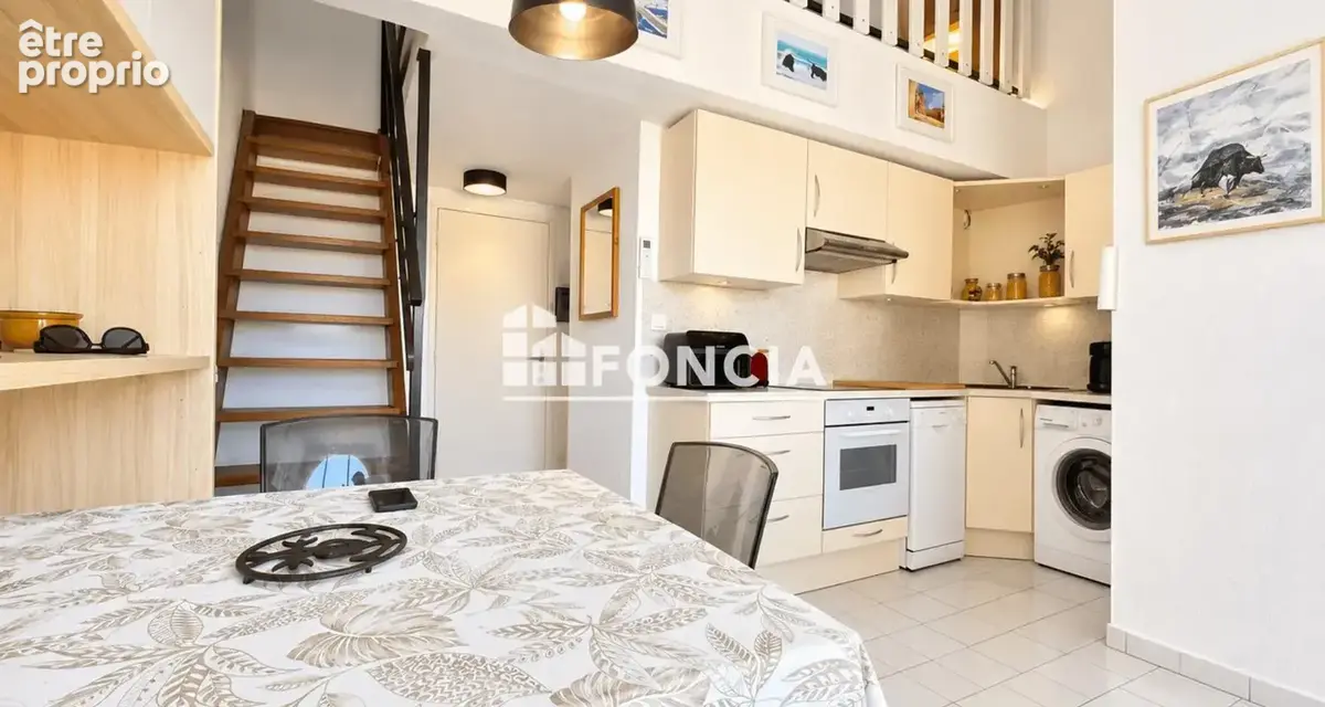 Cap d’agde – falaises – t2 + mezzanine avec parking - photo 2