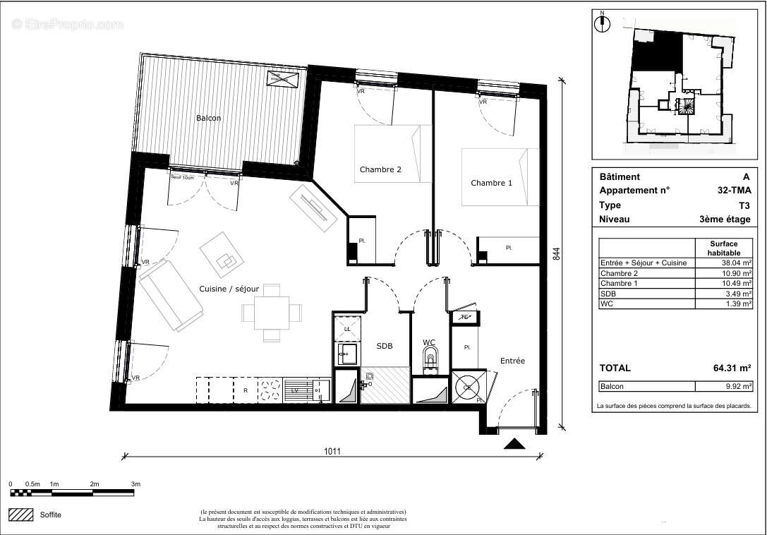 Appartement à TOULOUSE