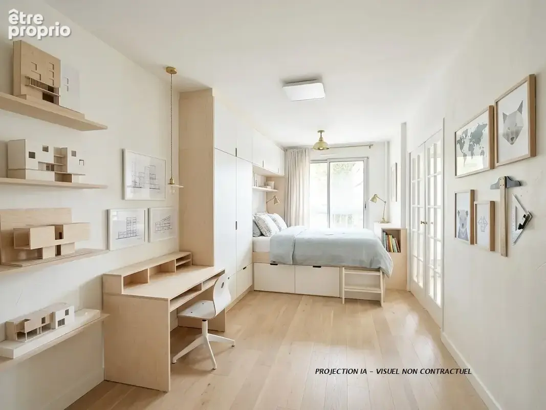 PARIS 20, trois pièces de 73 m2 dans une copropriété de standing - photo 8