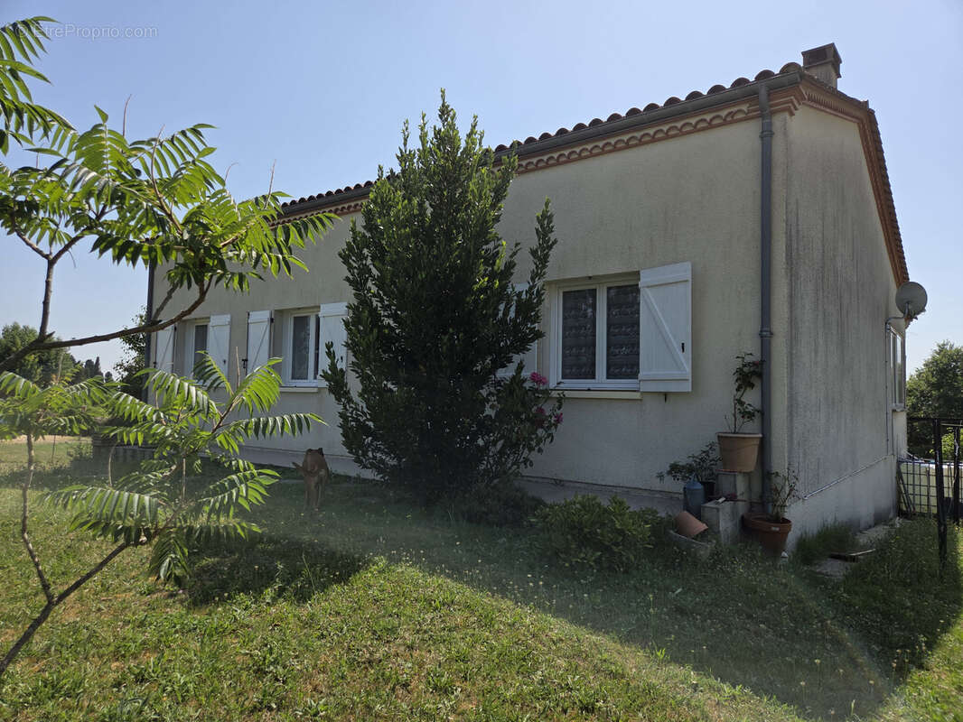 Maison avec sous-sol, grand terrain constructible, à 20 min de Bergerac - photo 3