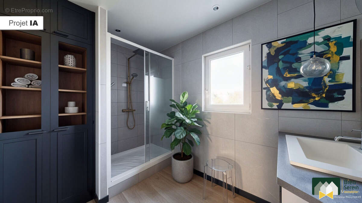 Salle d'eau IA - Maison à CHUISNES