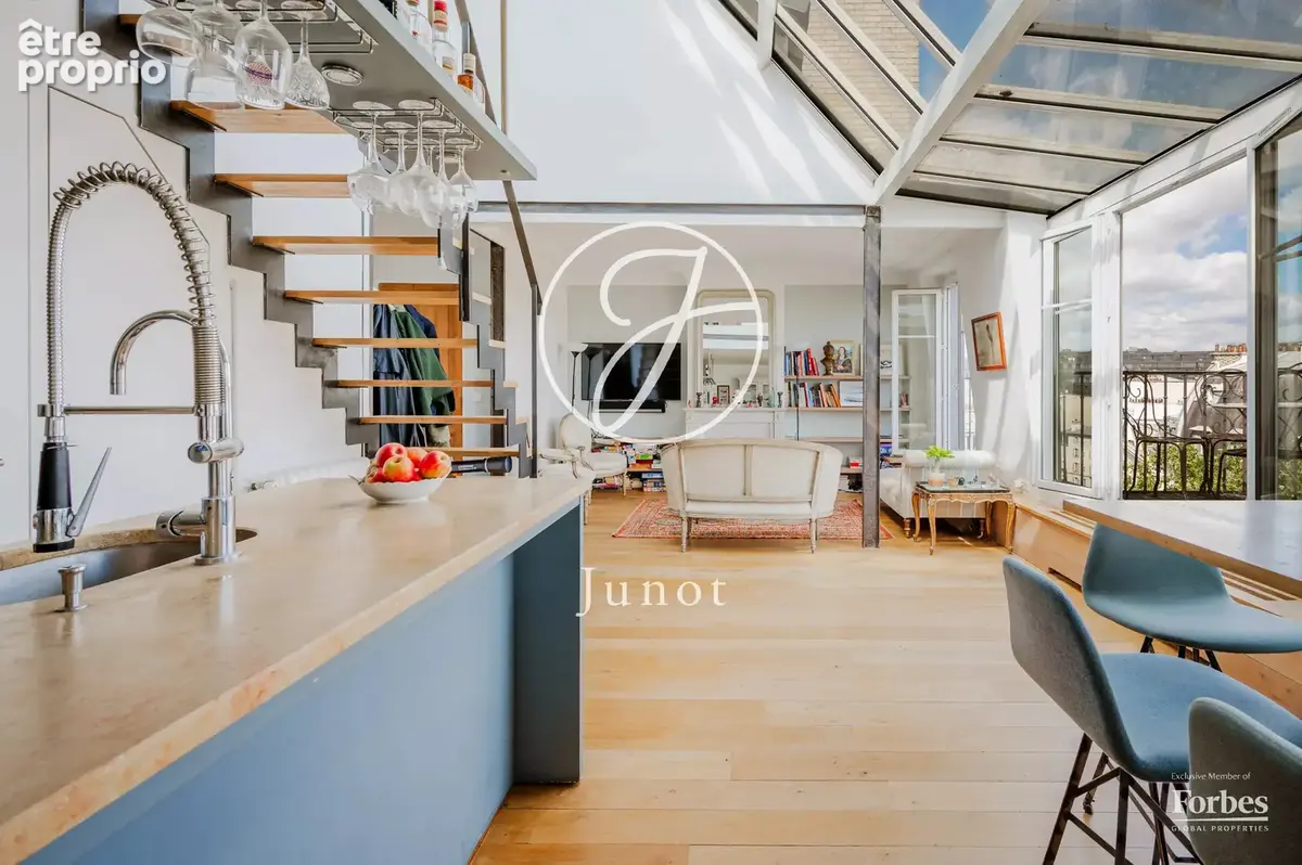 Paris 16e - VILLAGE D'AUTEUIL - Appartement - 5 pièces - 111,83m² Carrez - 127,59m² au sol - 3/4 chambres - Balcon - Derniers ét - photo 3