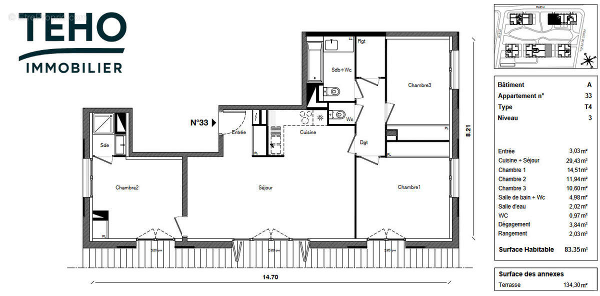 T4 avec terrasse exceptionnelle de 134 m2   Toulouse Malepère - photo 6