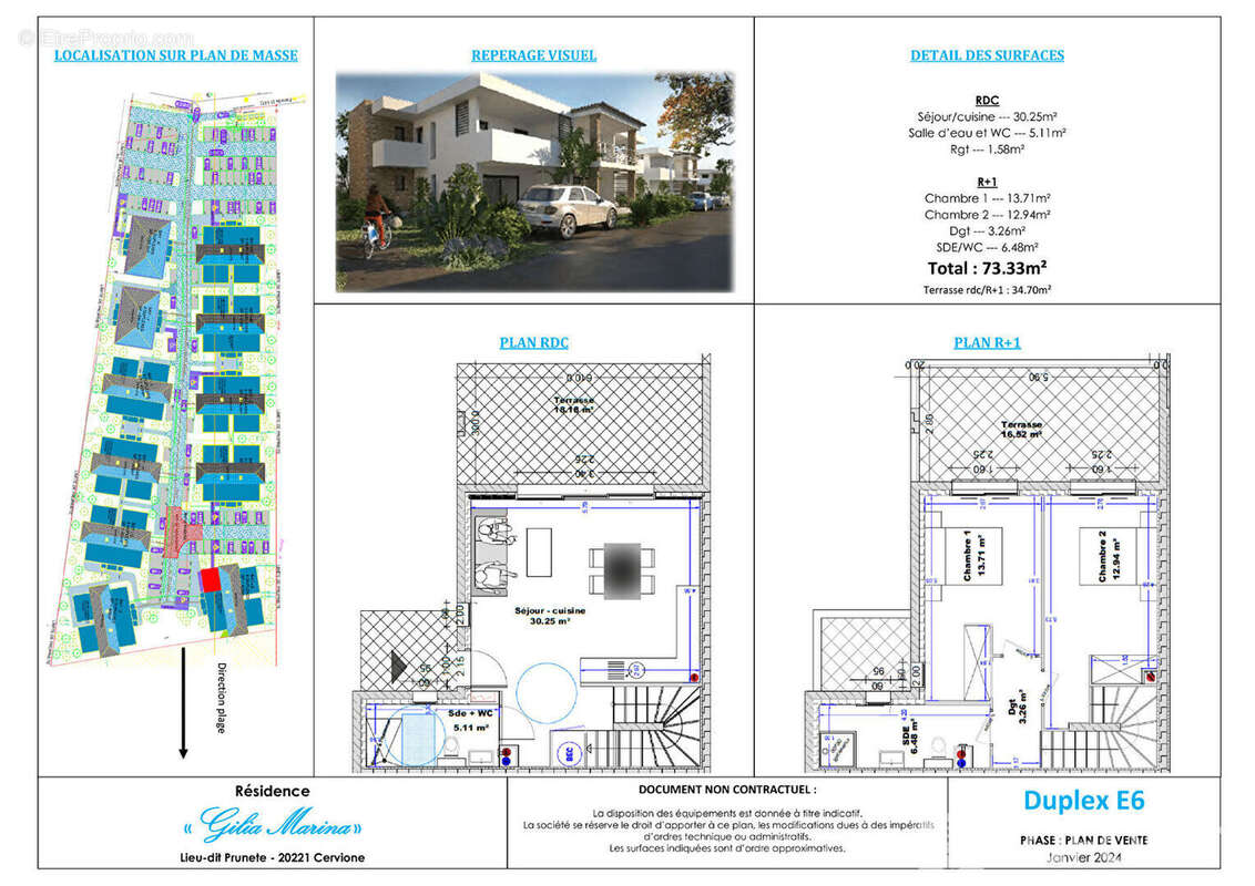 Appartement à CERVIONE