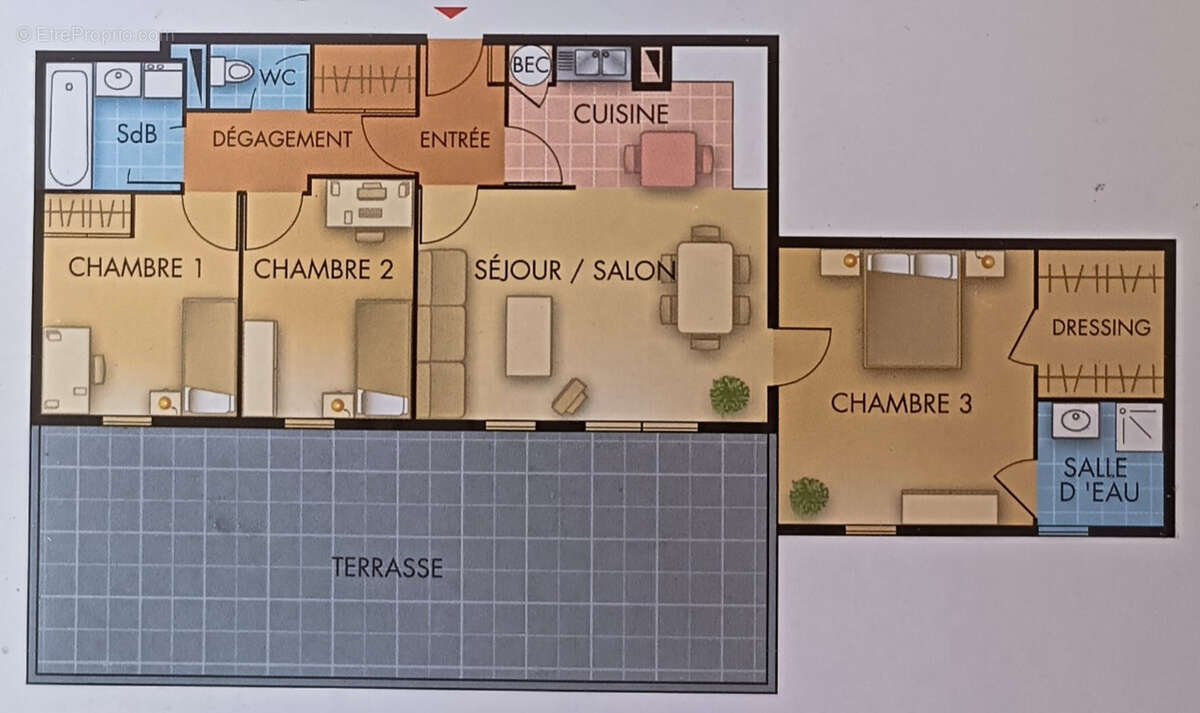 Appartement à CHANTEPIE