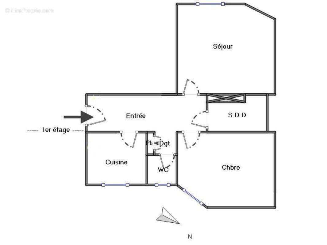 Appartement à PARIS-19E