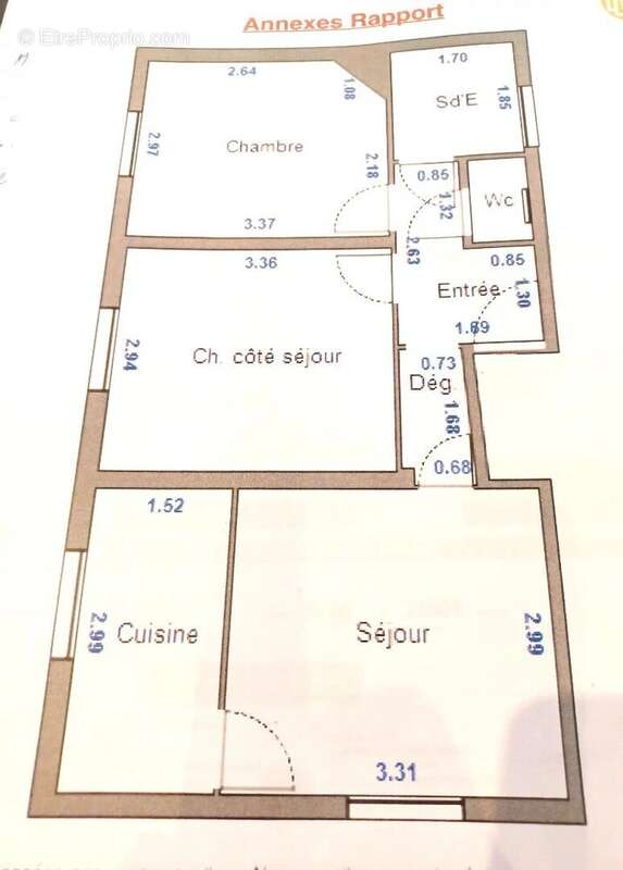 PARIS 15ème arrondissement, 3 Pièces de 43m² idéal profession libérale - photo 10