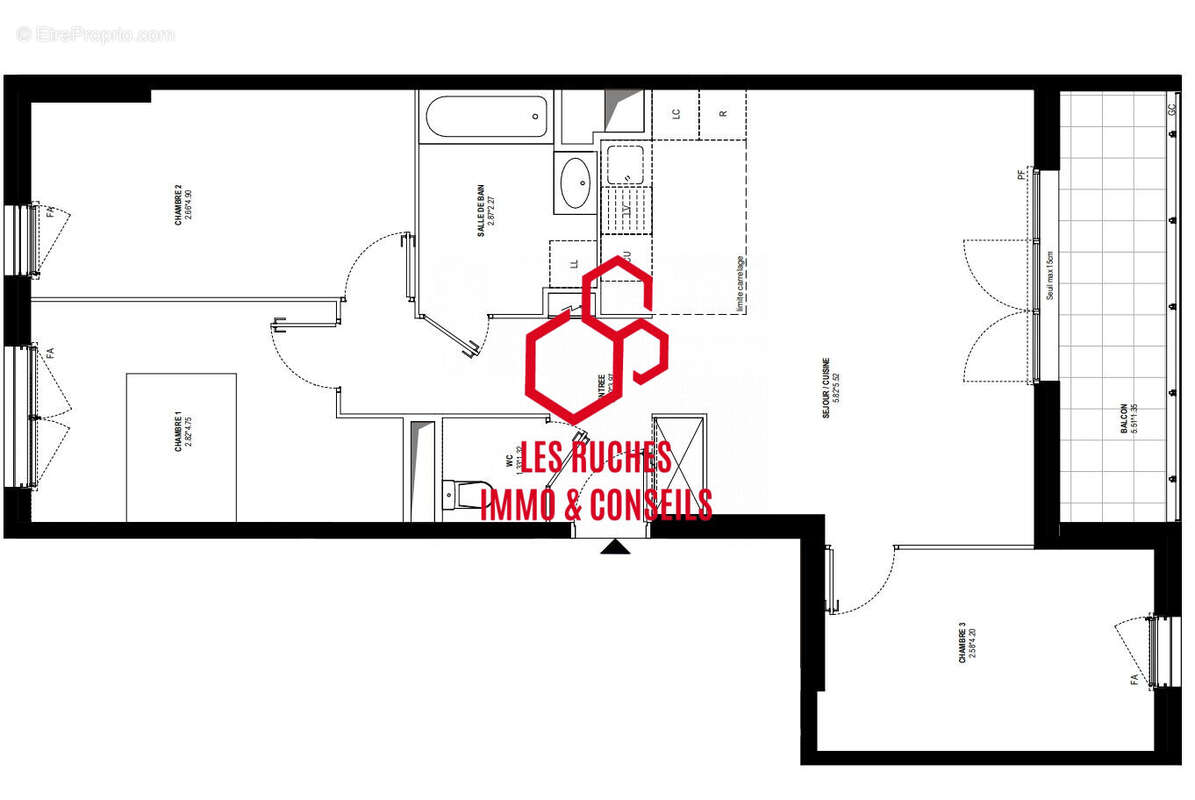 Appartement à BUSSY-SAINT-GEORGES