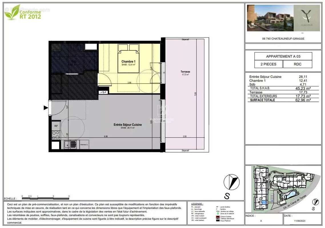 Appartement à CHATEAUNEUF-GRASSE