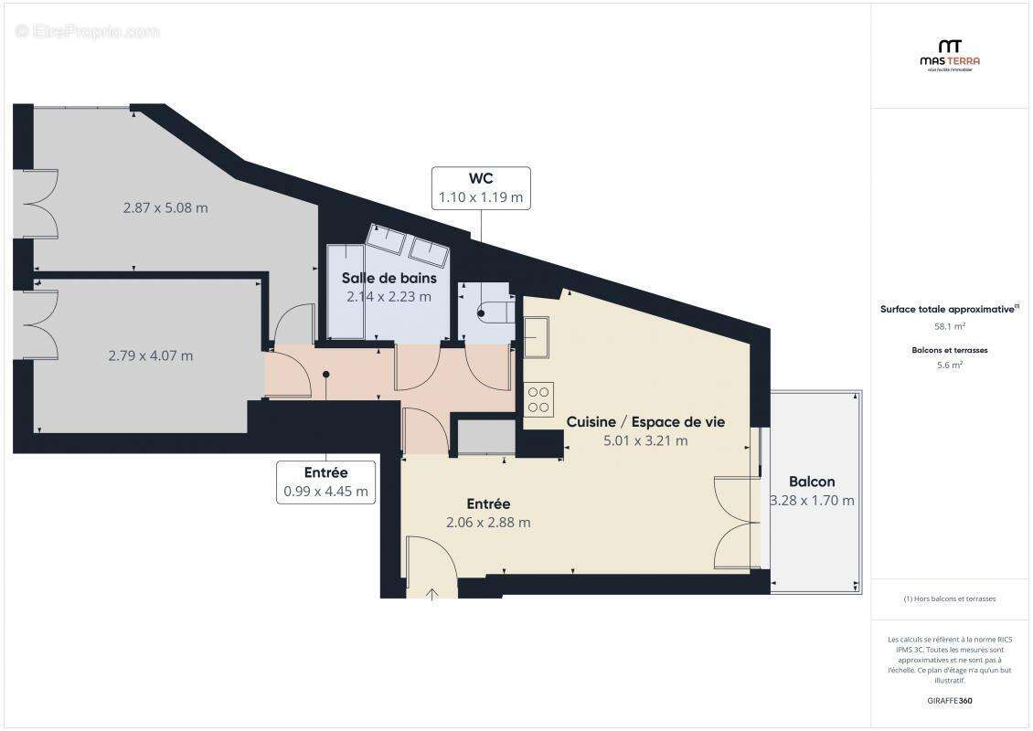 Appartement à CHATEAUNEUF-GRASSE