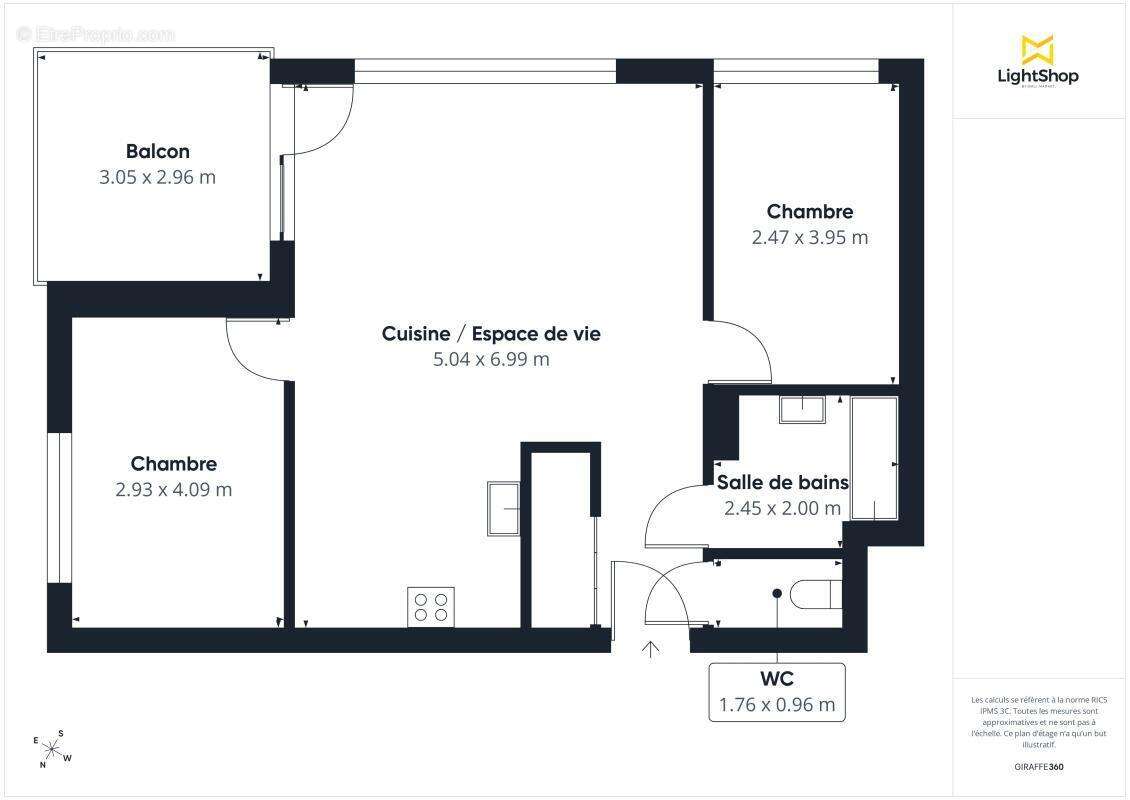Appartement T3 de 2023 lumineux avec balcon et parking - Boulevard de Berlin, Nantes - photo 12