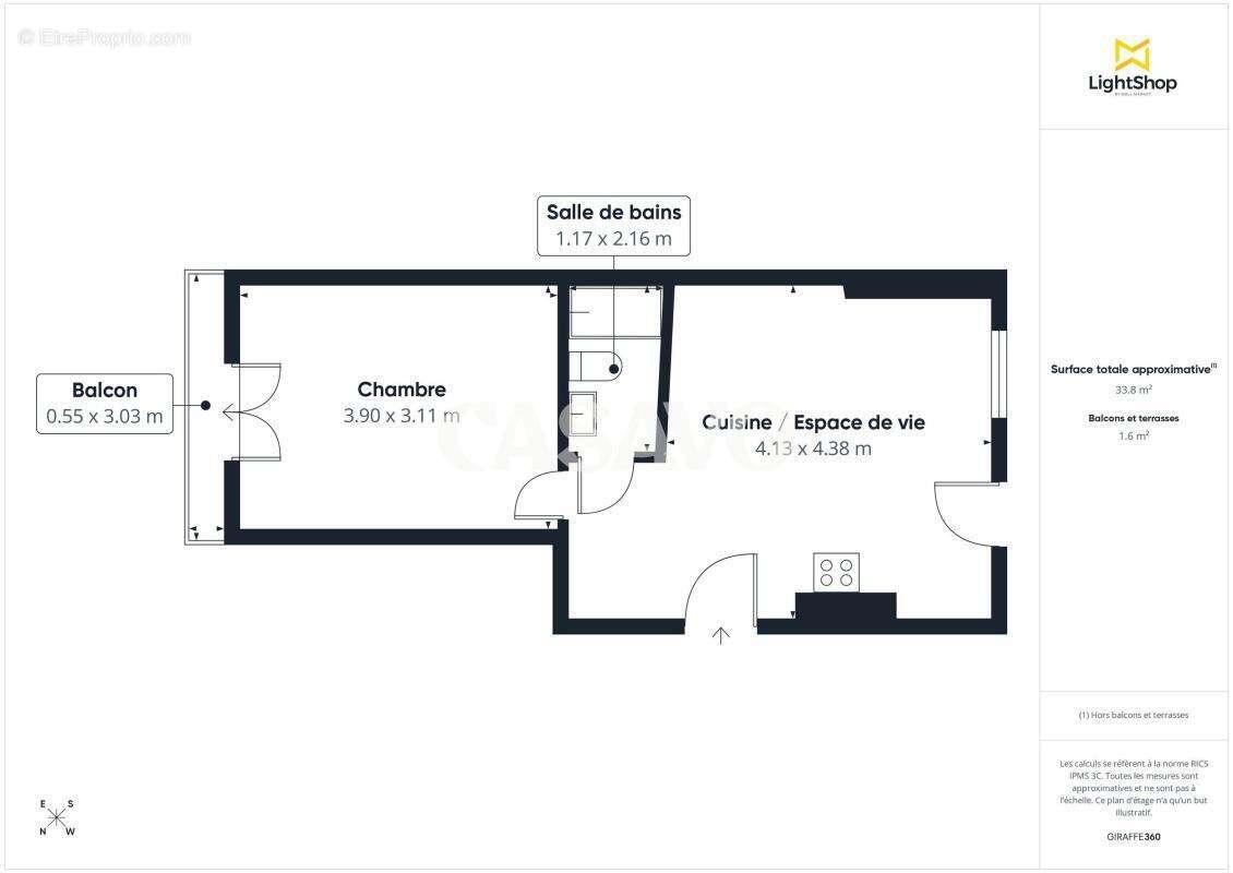 Appartement à PARIS-13E