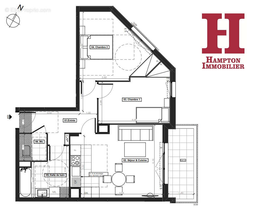Appartement à COURBEVOIE