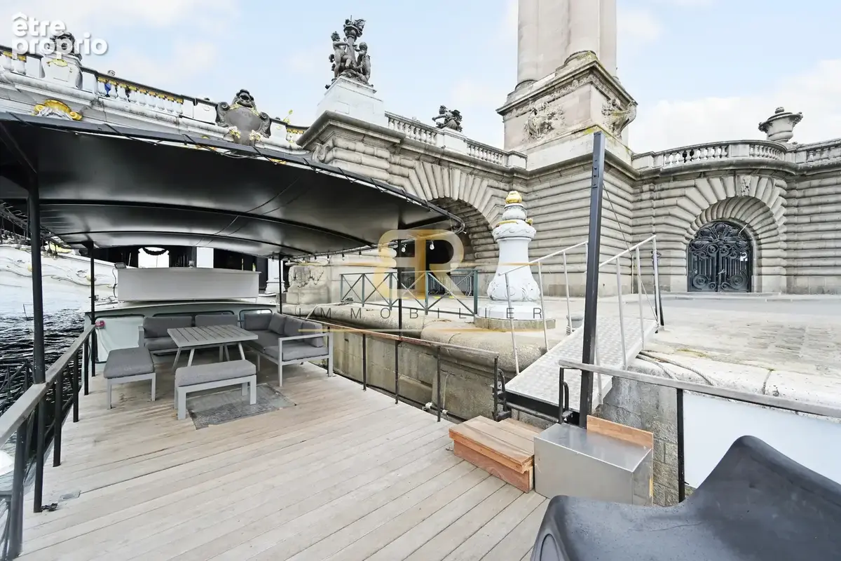 Exclusivité   péniche habitable d’environ 45 m2   paris 8e - photo 2