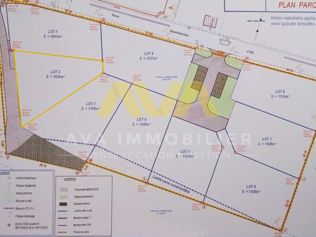 Terrain à ARAUJUZON