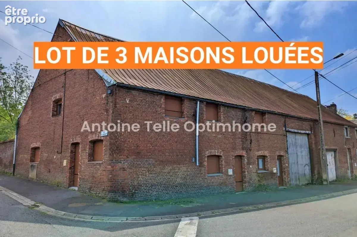 Le Cateau - Opportunité d'investissement locatif - rentabilité immédiate : Ensemble de 3 maisons louées - photo 2