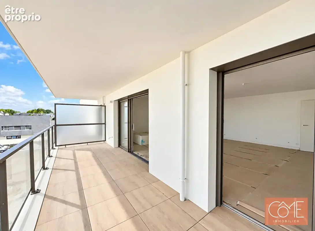 Grand type 3 neuf de 91,5m² - terrasse ouest de 18 m² - 3eme etage sur 4 - 2 boxs - centre-ville - calme sur jardin - saint-grég - photo 2