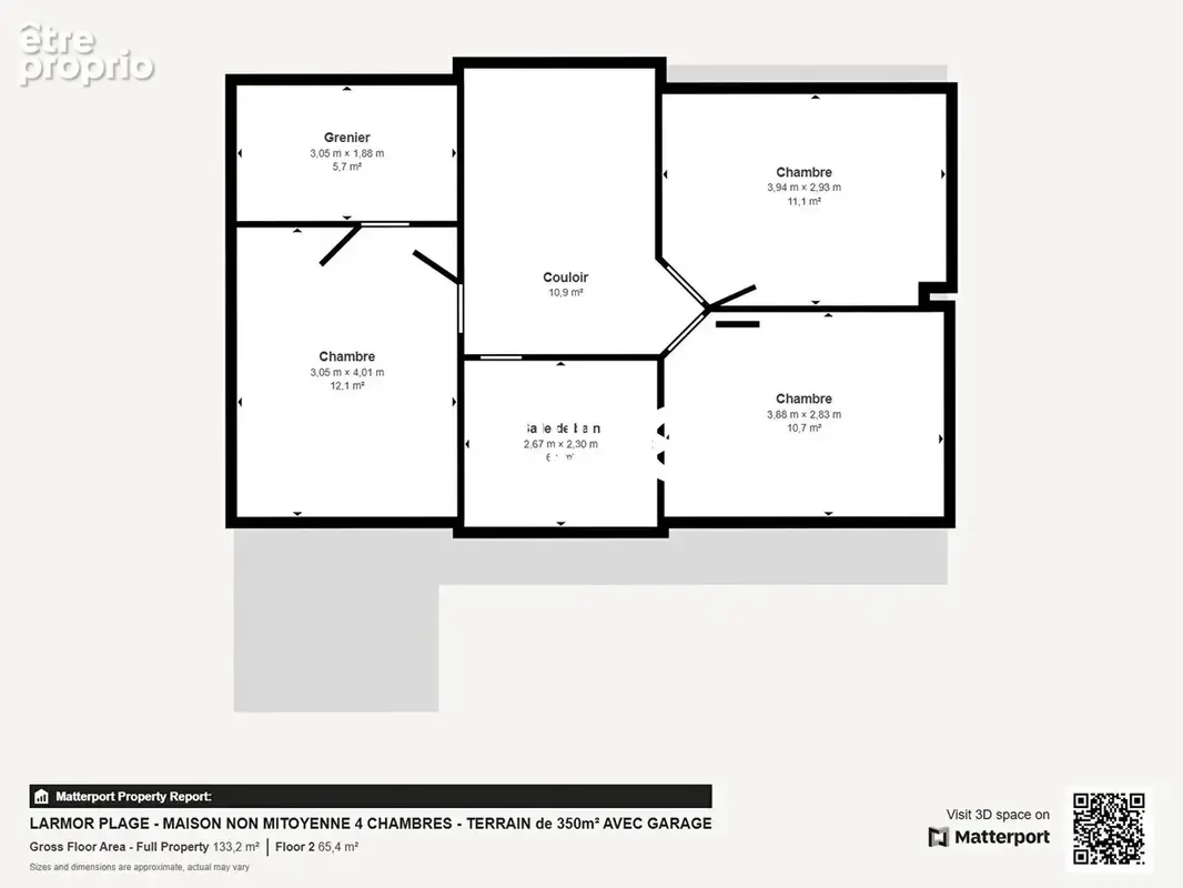 Larmor plage - maison non mitoyenne en impasse - terrain de 350m² et garage - photo 18