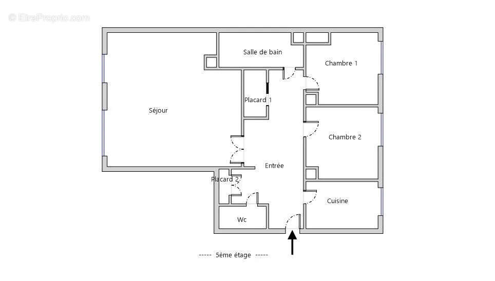 Appartement à PARIS-20E