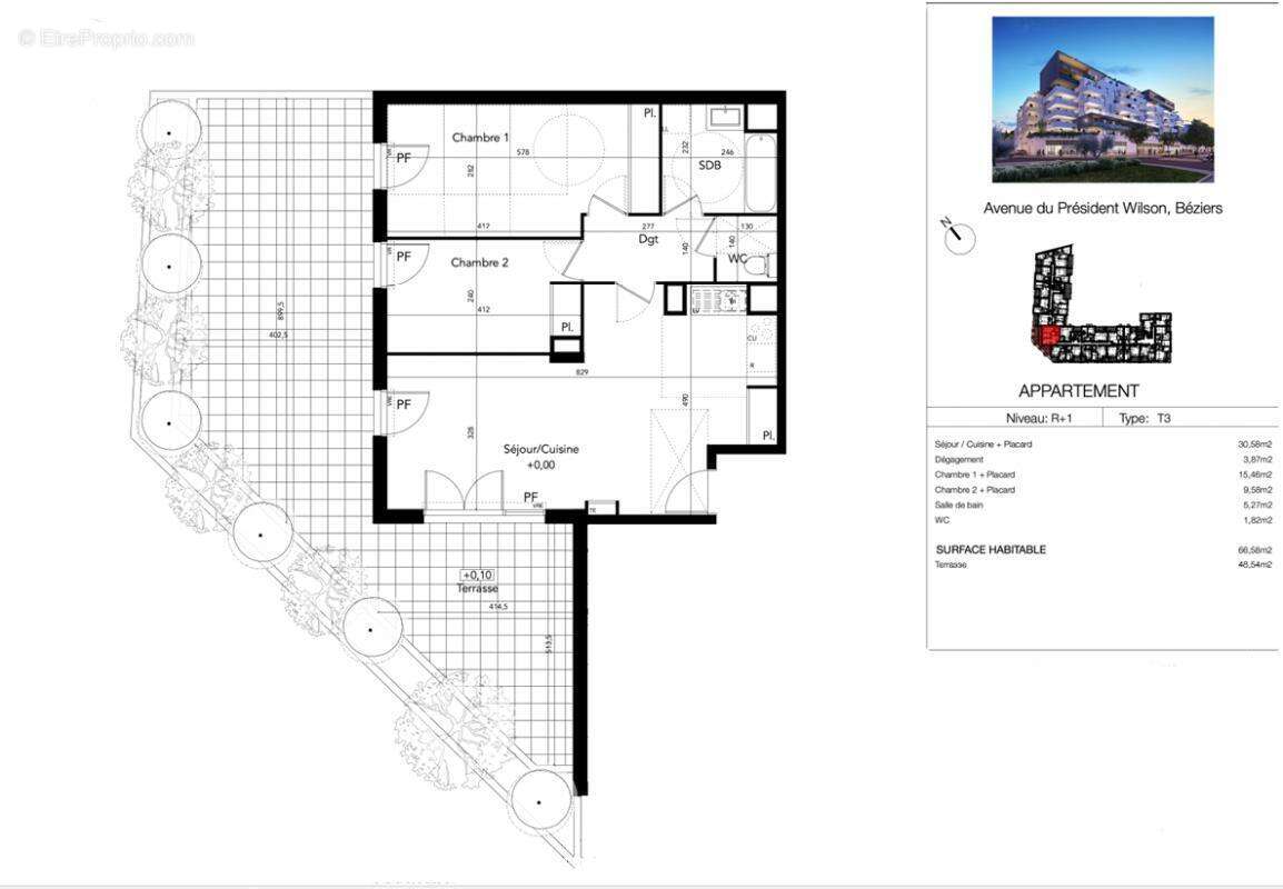 Appartement à BEZIERS