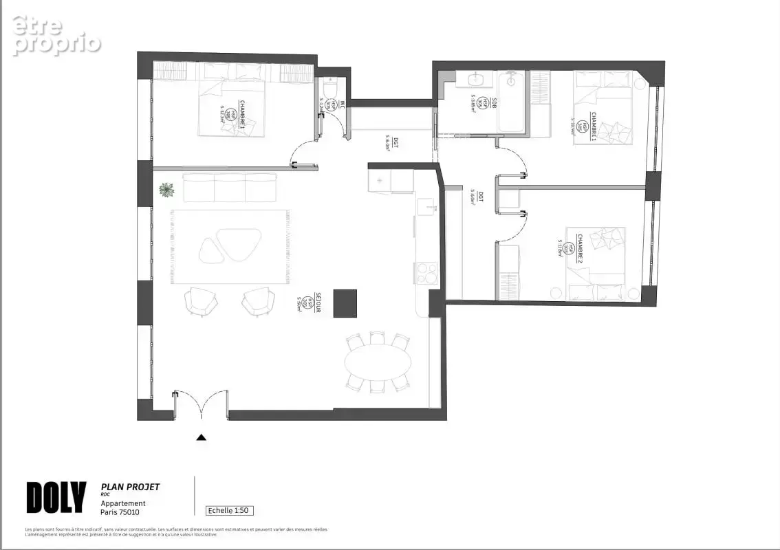Exclusivité doly - appartement familial - porte saint denis, 75010 paris - photo 9