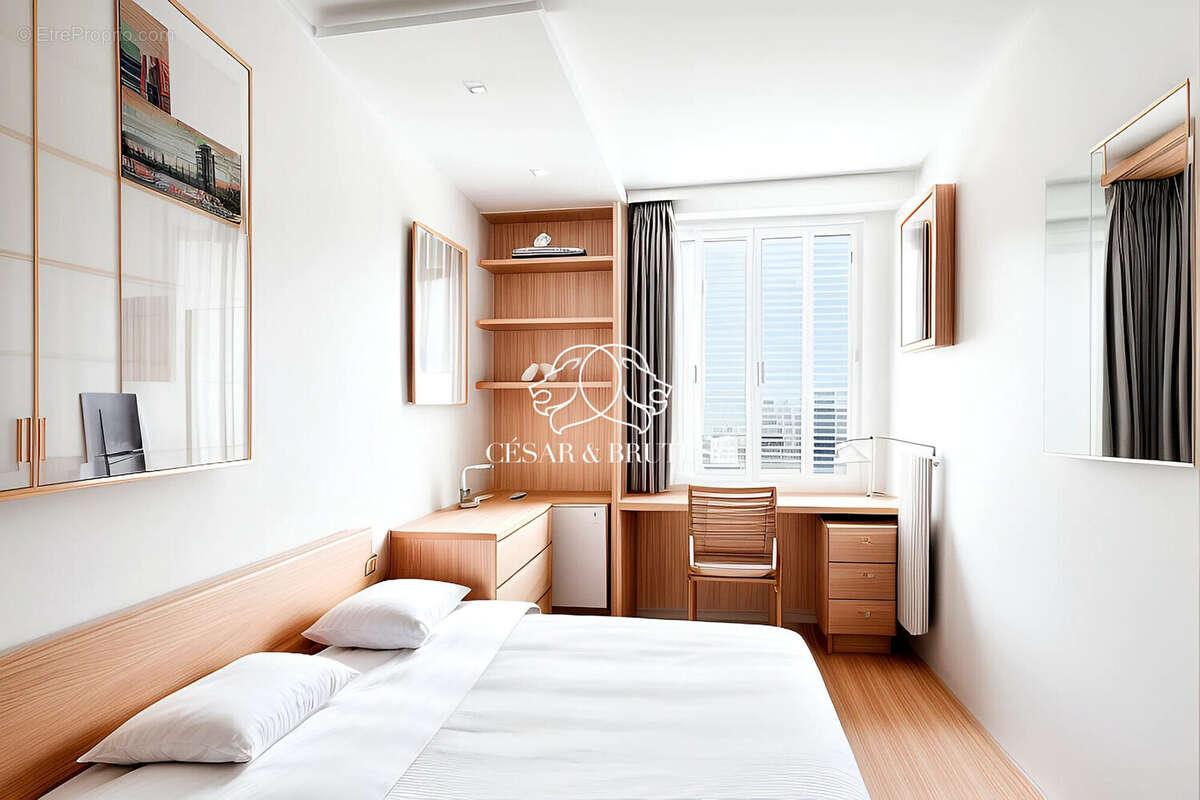 Suggestion d&#039;aménagement 3D - Appartement à LYON-5E