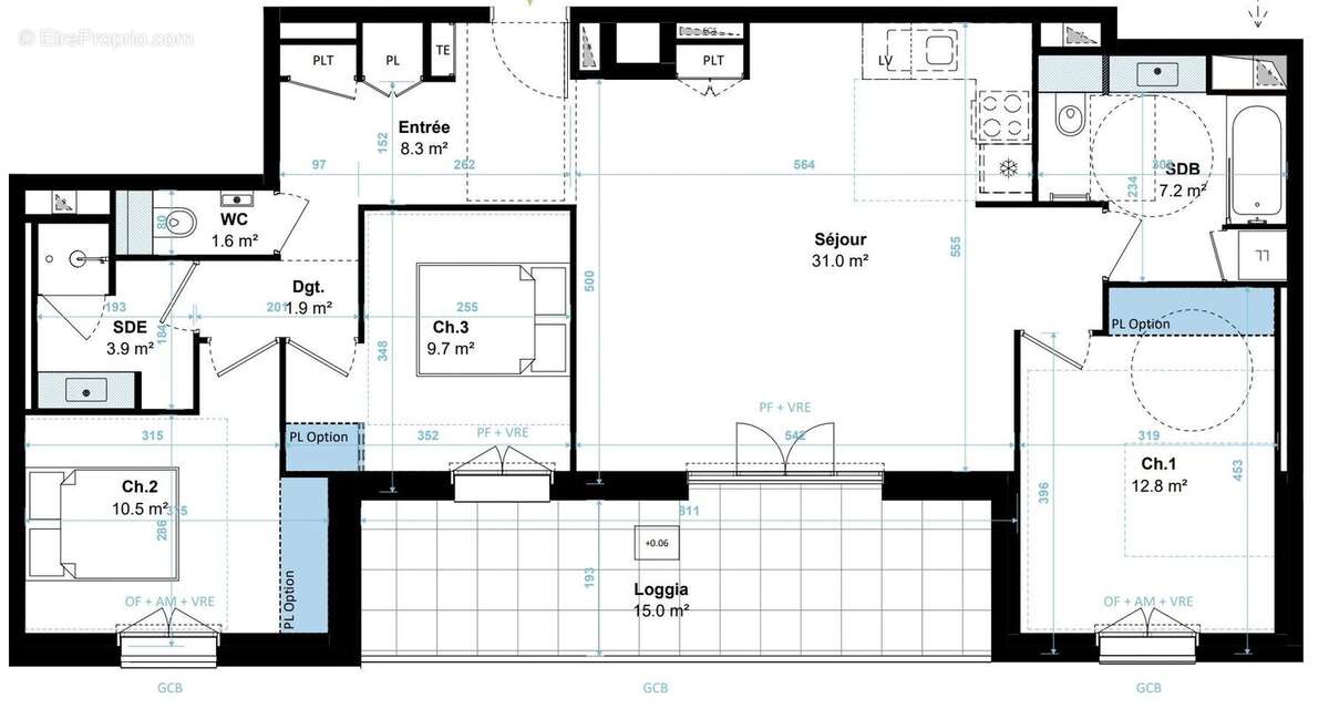 Appartement 87 m² à Plerin  - photo 3