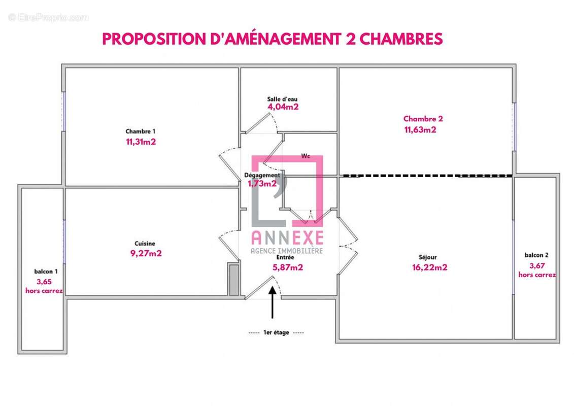 Appartement à FONTAINES-SUR-SAONE