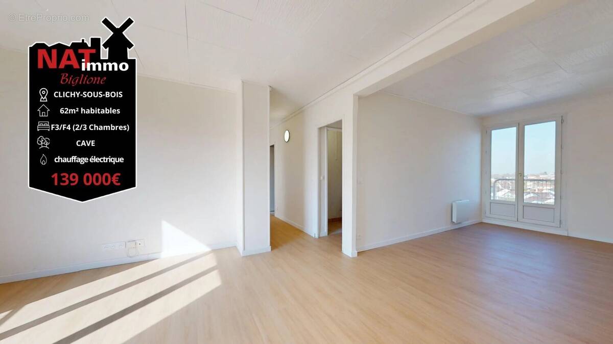 Appartement à CLICHY-SOUS-BOIS