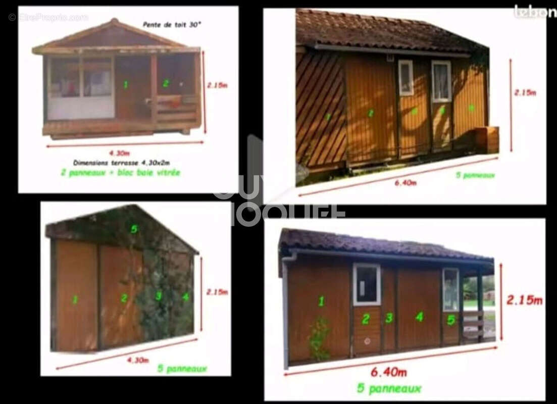 Ancien camping 8 chalets à laas - photo 6