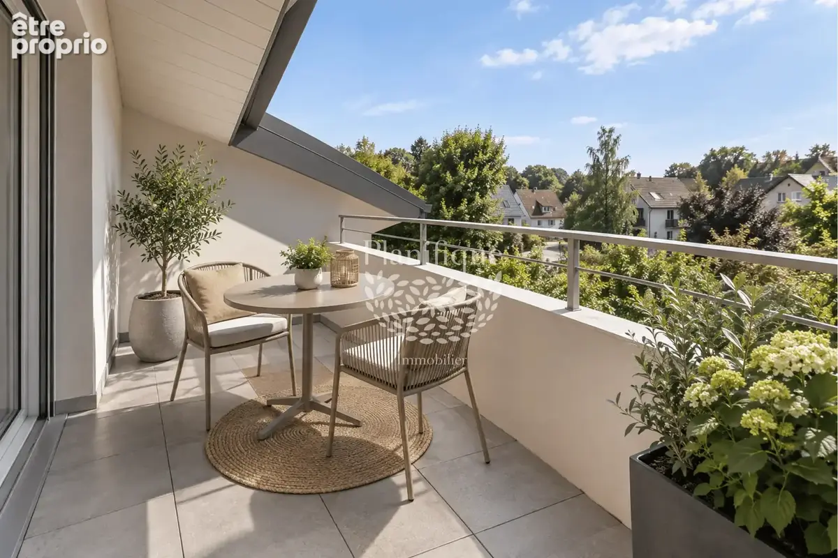 Duingt   Lac d'Annecy  Appartement T3 aux combles avec deux balcons et parking intérieur - photo 3