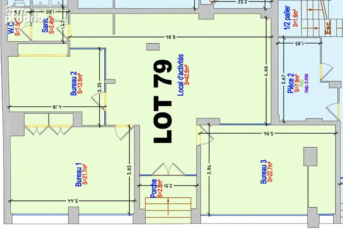 2 locaux professionnels de 557m2 avec 8 parkings - photo 16