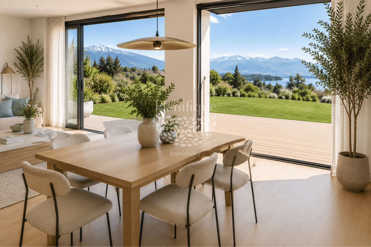 Grand jardin d'exception à Sciez   Villa contemporaine T4 avec vue sur les Alpes - photo 4