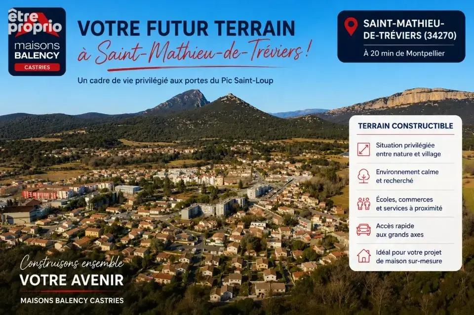 Terrain 200 m² à Saint-Mathieu-De-Treviers  - photo 2