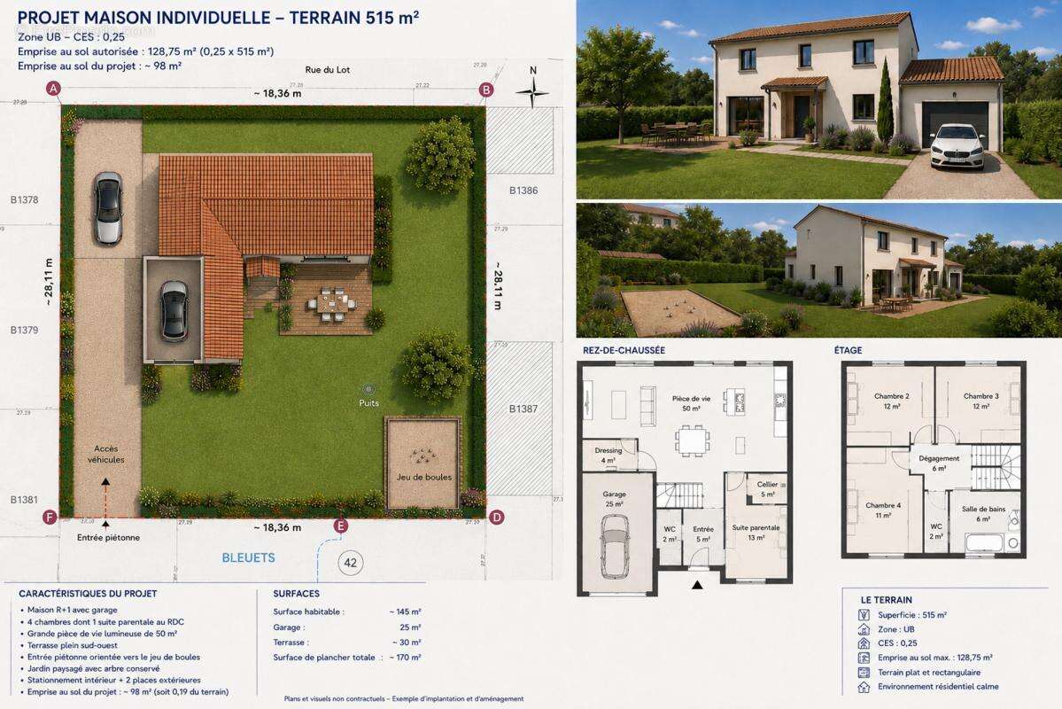 Terrain 515 m² à Montagny  - photo 2