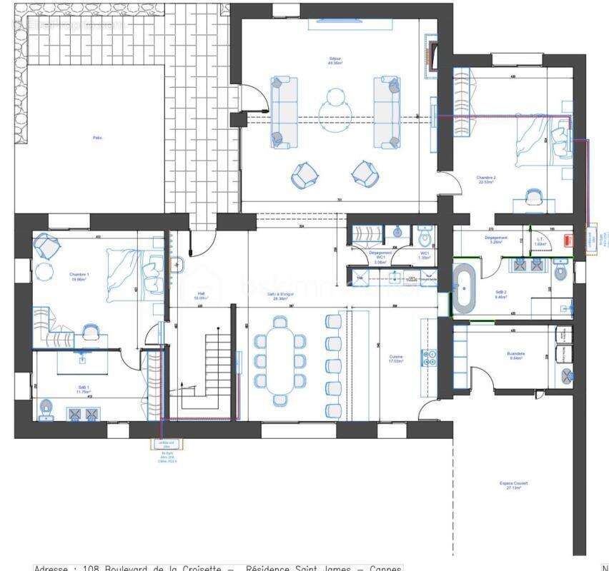 Maison familiale rénovée – 4 chambres – Terrain 4 000 m² – Vence la Sine - photo 26