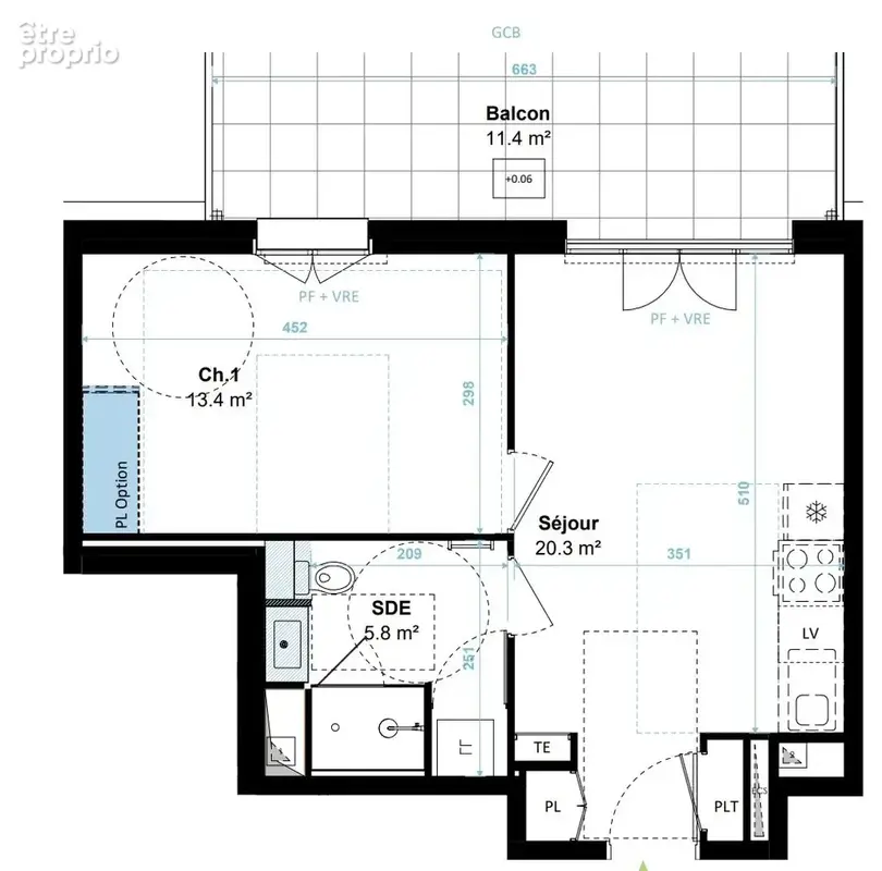 Appartement 2 pièces 40 m² à vendre à Plerin (22190) - photo 2