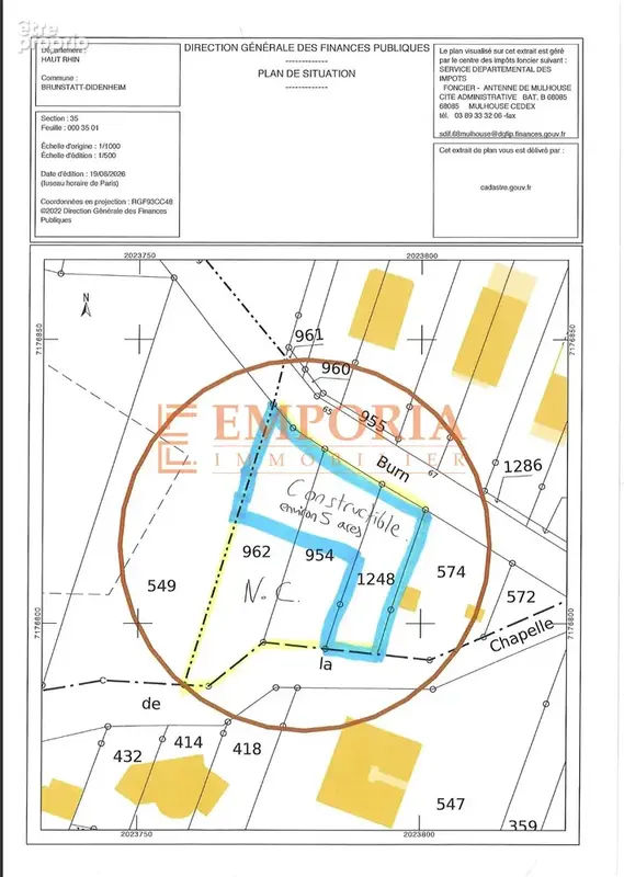 Terrain 1 135 m² à vendre à Brunstatt (68350) - photo 4