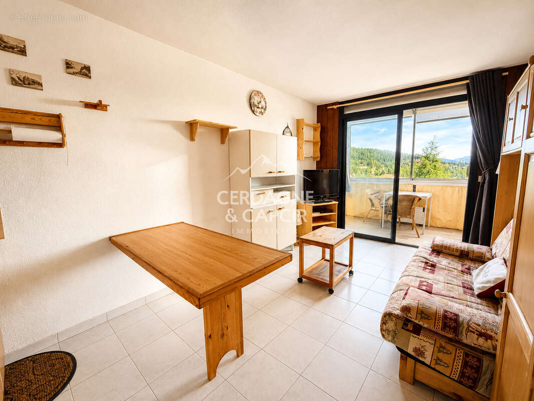 A VENDRE - Pyrénées 2000 - Studio Cabine avec véranda - photo 4