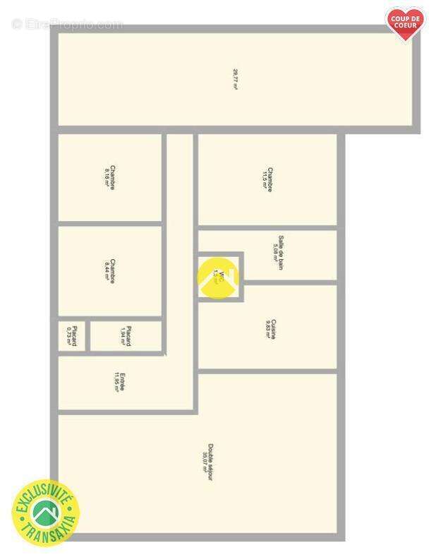 Plain pied, 3 chambres - photo 3