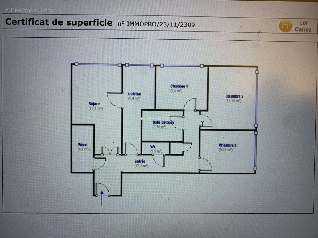 Appartement à PARIS-13E