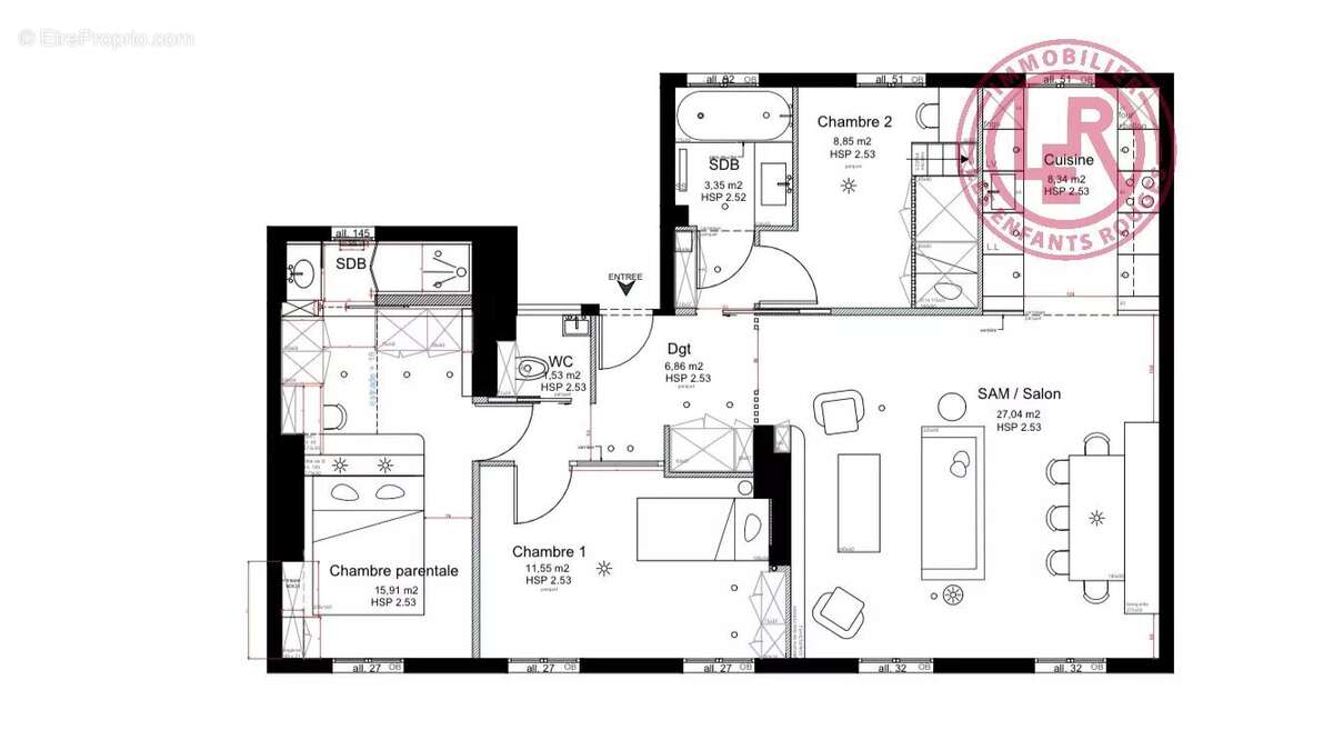 Appartement à PARIS-11E