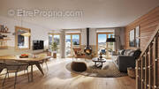 Ski Apartment for sale Les Carroz -perspective-int - Appartement à ARACHES-LA-FRASSE
