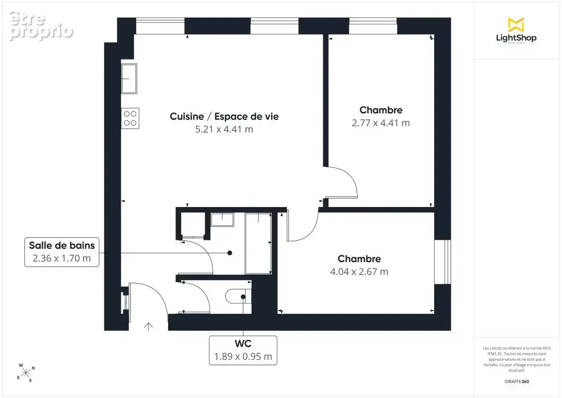 Appartement T3 traversant dans Copropriété arborée et bâtisse de caractère - Chemin de Fond Rose, Caluire-et-Cuire - photo 13