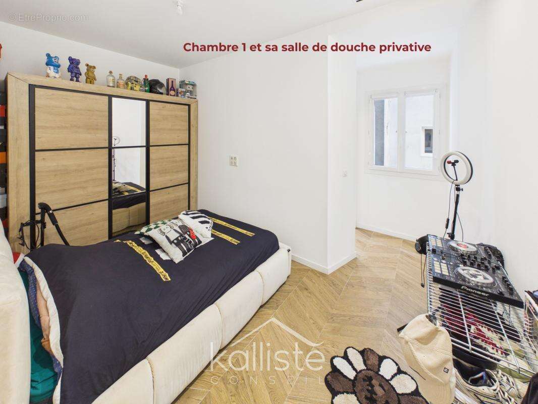 T3 Ajaccio centre : deux chambres, deux salles d'eau, zéro travaux - photo 9